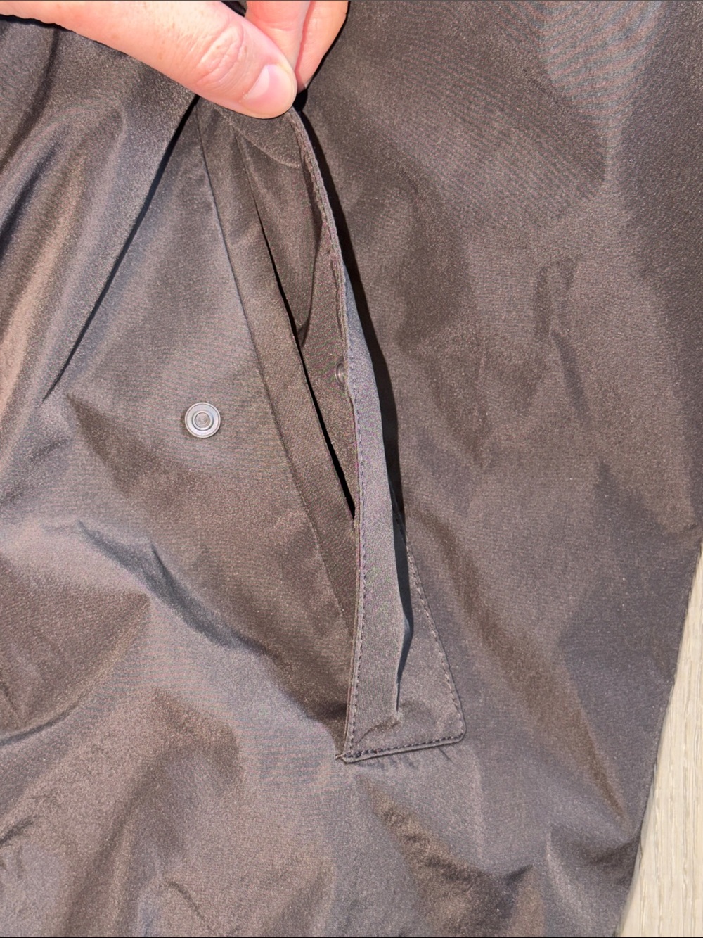 Zara Technical Bomber Harrington Jacket Dark Mink Brown Women's Size M - Picture 7 of 7
